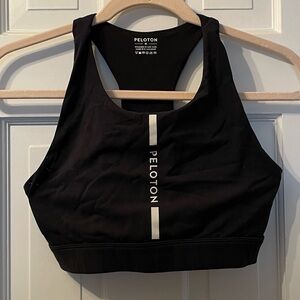 Black Peleton Sports Bra Size Medium